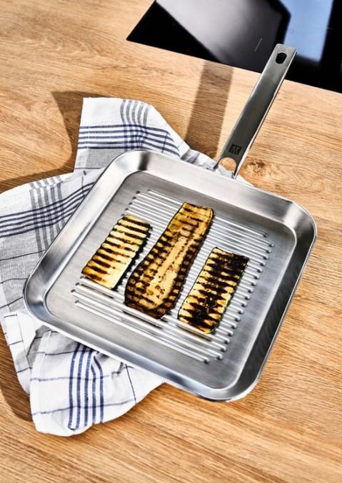 Immagine prodotto Zwilling Grillpfanne unbeschichtet (24 cm, Padella grill, Acciaio inossidabile)