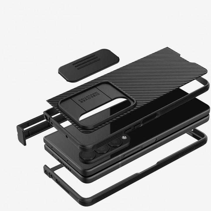 Actual product image Nillkin CamShield Pro Case (Simple) for Samsung Galaxy Z Flat 4 Cover with Dark Green Camera Cover (Samsung Galaxy Z Fold4)