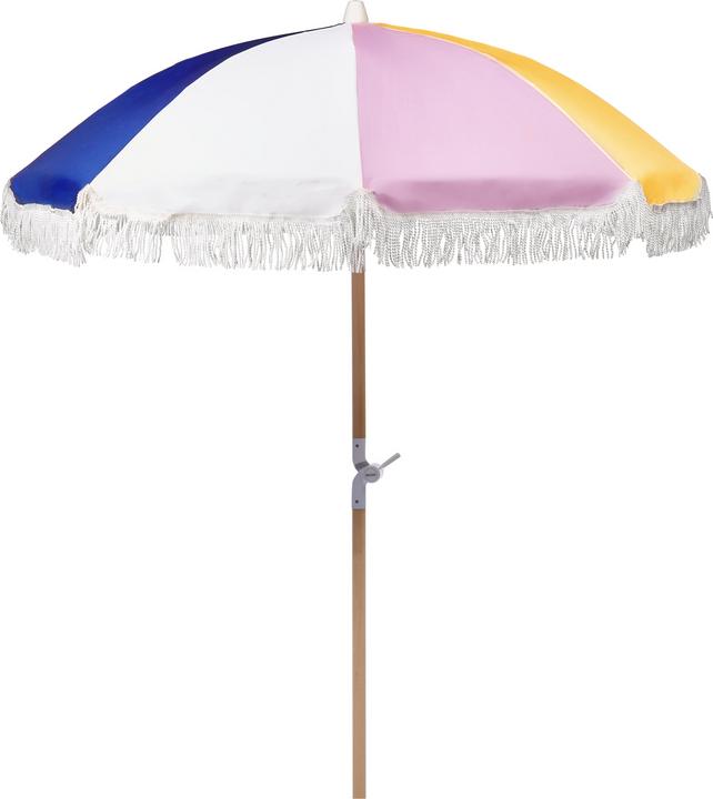Produktbild Beliani Sonnenschirm ⌀ 150 cm bunt mit Volant MONDELLO (1.50 m)