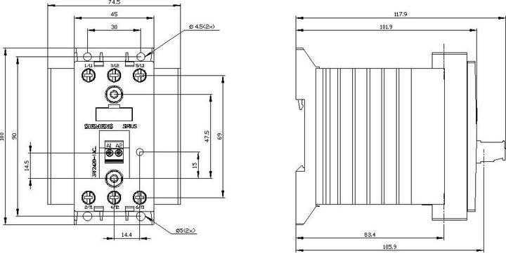 Produktbild Siemens Halbleiterschütz 20A 3-phasig