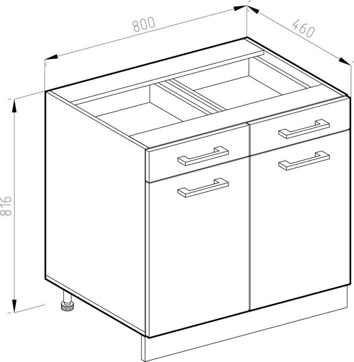 Produktbild Vicco Küchenunterschrank R-Line