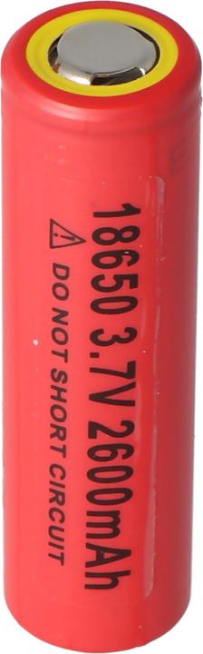Actual product image Sanyo UR18650NSX battery (positive terminal slightly protruding) (1 pcs., 18650, 2600 mAh)