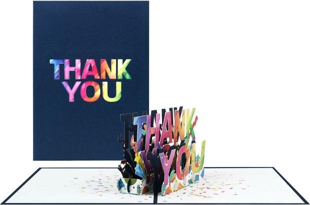 Produktbild MU Classic 3D Pop-Up Dankeskarte - Thank You (1 Stk.)