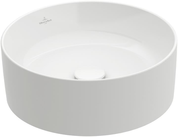 Villeroy & Boch V&B Countertop washbasin COLLARO d= 400mm round without tap hole bench we C+ (400 mm, 400 mm)