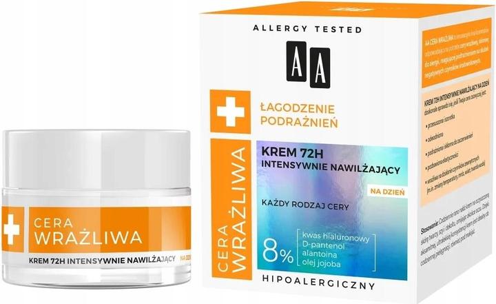 AA Sensitive Skin Soothing Irritations 72H Intensely Moisturizing Day Cream For All Skin Types 50Ml (50 ml, Tagescreme)