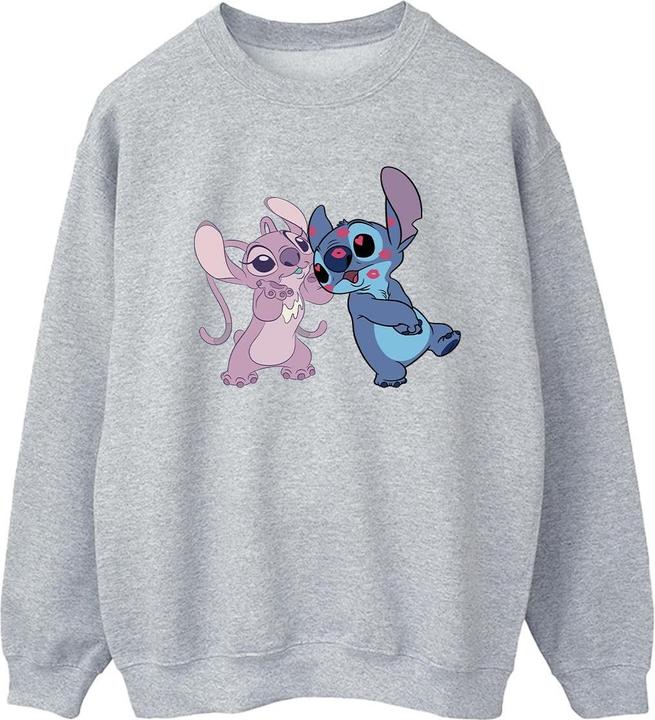 Actual product image Disney Womens/Ladies Lilo & Stitch Kisses Sweatshirt (M)