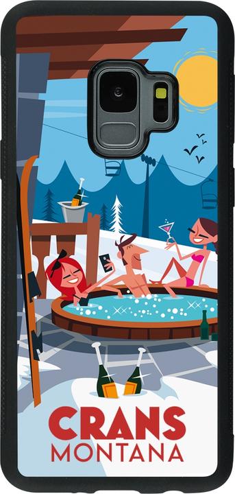 Actual product image PhoneLook Cover Silicone Black Crans-Montana Mountain Jacuzzi (Samsung Galaxy S9)