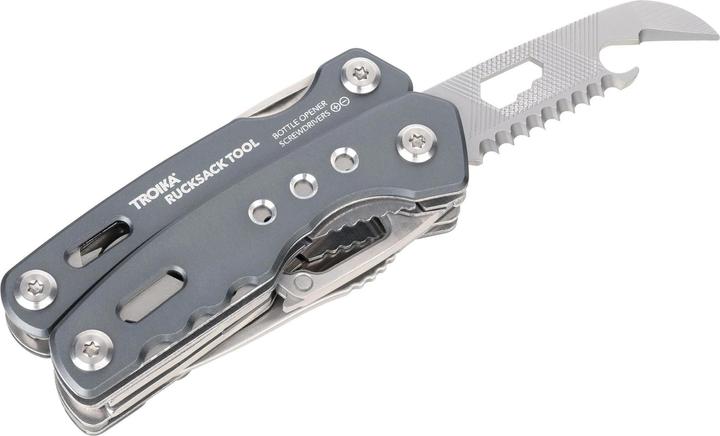 Produktbild Troika Taschenmesser Rucksack Tool mit 15 Funktionen, Grau, Typ (15 Funktionen)