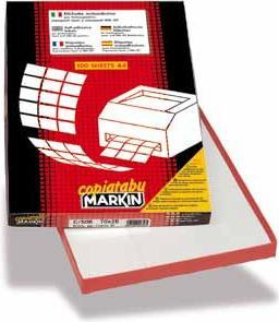 Image du produit Markin 210C581 Étiquette d'imprimante blanche