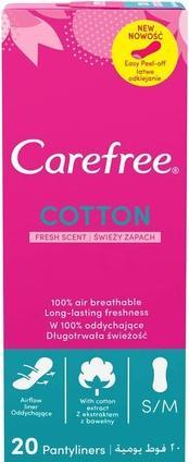 Produktbild Carefree Normal With Cotton Extract Panty Liners Fresh Scent 20Pcs