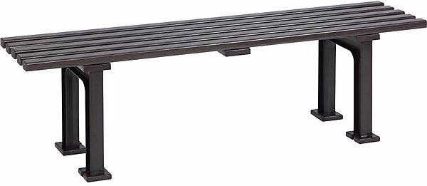 Image du produit Blome Banc sans dossier, 5 lattes, longueur 1500 mm, brun.