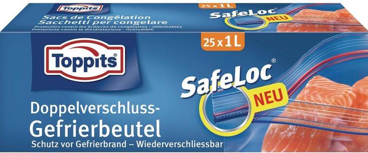 Immagine prodotto Toppits Sacchetto congelatore a doppia tenuta SafeLoc (25 x)