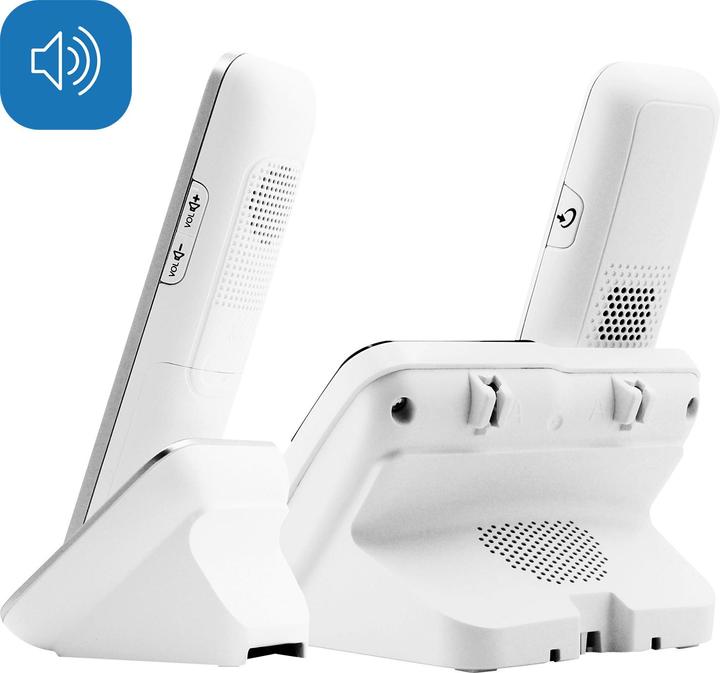 Produktbild Geemarc PACK Mobility 295 Schnurloses Seniorentelefon Anrufbeantworter, Foto-Tasten Beleuchtetes Display Wei