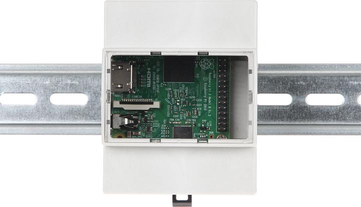 Image du produit Raspberry Pi Boîtier pour profilés chapeau pour 3, 2B, B+ RB-Case+07