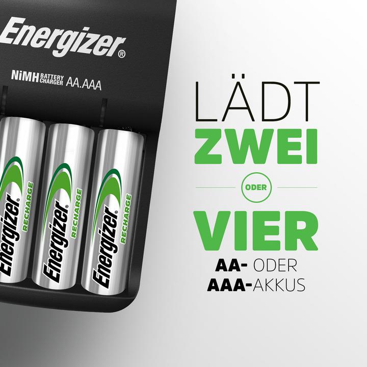 Actual product image Energizer Recharge Base (4 pcs., AA, 1300 mAh, Battery + charger)