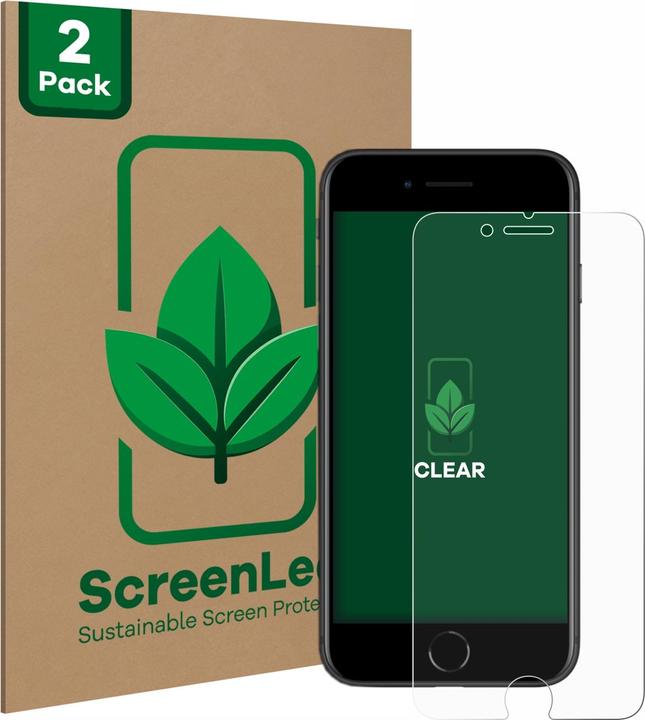 Immagine prodotto ScreenLeaf Pellicola protettiva sostenibile Pellicola protettiva dello schermo chiara trasparente (2 Pezzo/i, Apple iPhone SE (seconda generazione))