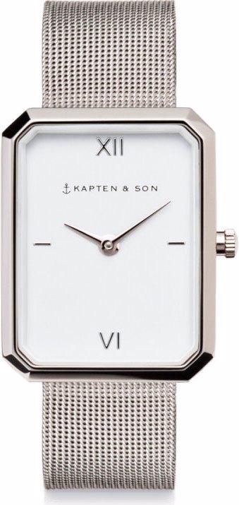 Actual product image Kapten & Son Grace Silver Mesh (Analogue wristwatch, 25 mm)