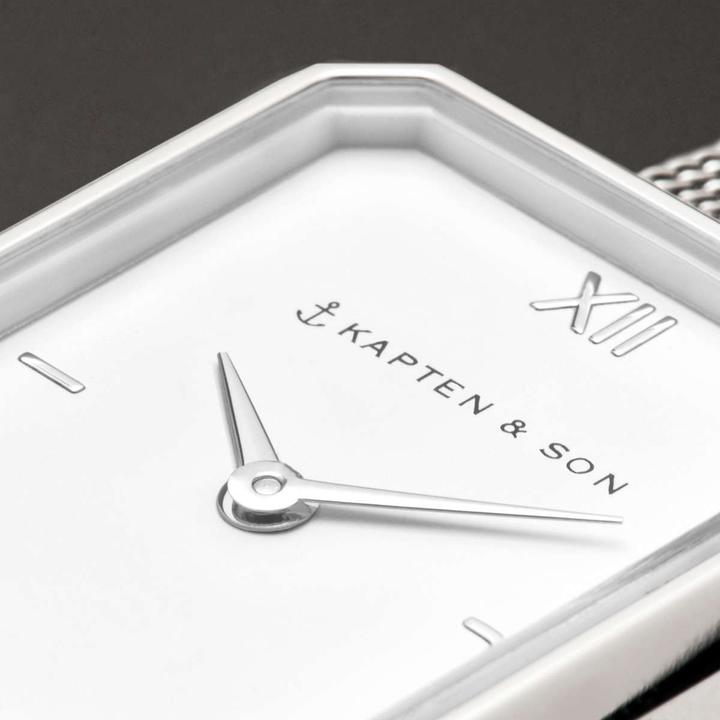 Actual product image Kapten & Son Grace Silver Mesh (Analogue wristwatch, 25 mm)