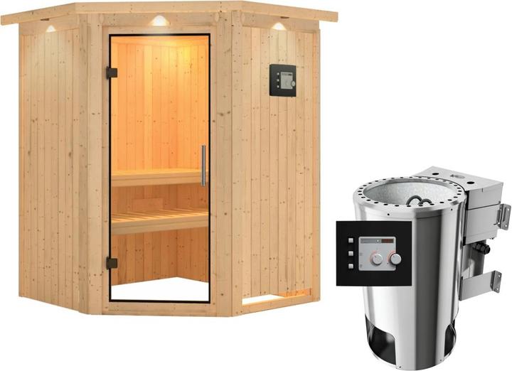 Immagine prodotto Karibu Nanja con corona sul tetto (Plug & Play 3,6 KW - Bio controllo esterno)