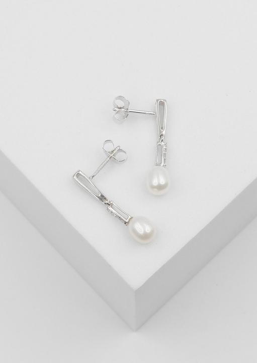 Actual product image Muau Earrings (White gold)