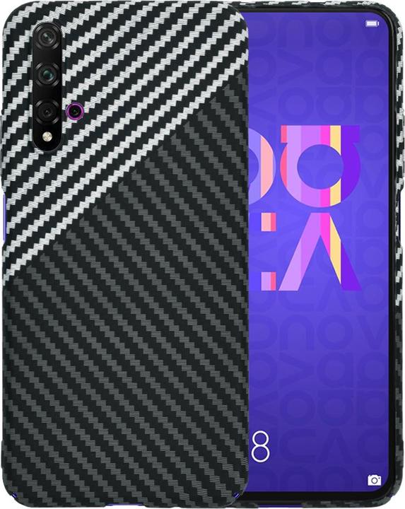 Immagine prodotto Techsuit - Carbonite FiberShell - Huawei Nova 5T / Honor 20 - Stealth Gray (Huawei Nova 5T, Tassa 20)
