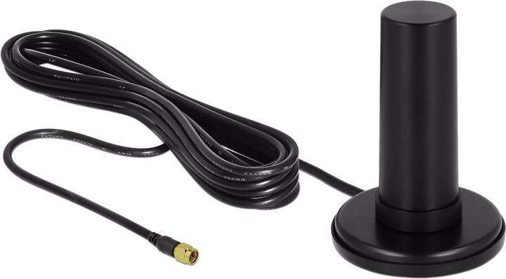 Delock LTE & 5G antenna, 0-3dBi, magnetic base (Lora)