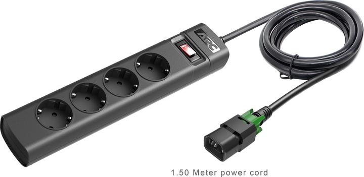 Actual product image APC UPS Power Strip Locking IEC C14 TO 4 Outlet Protective Contact (CEE 7/3) 230V Germany