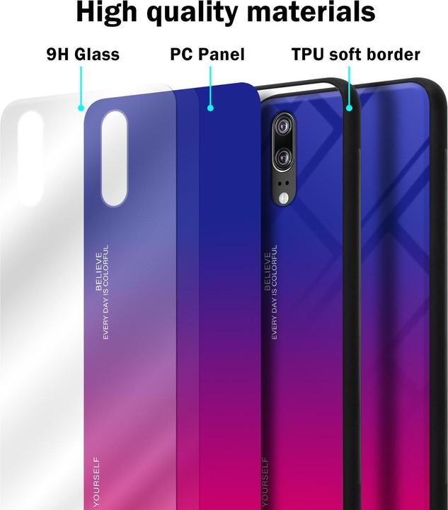 Productafbeelding Cadorabo TPU 2 kleuren glasdekking (Cubot P20)