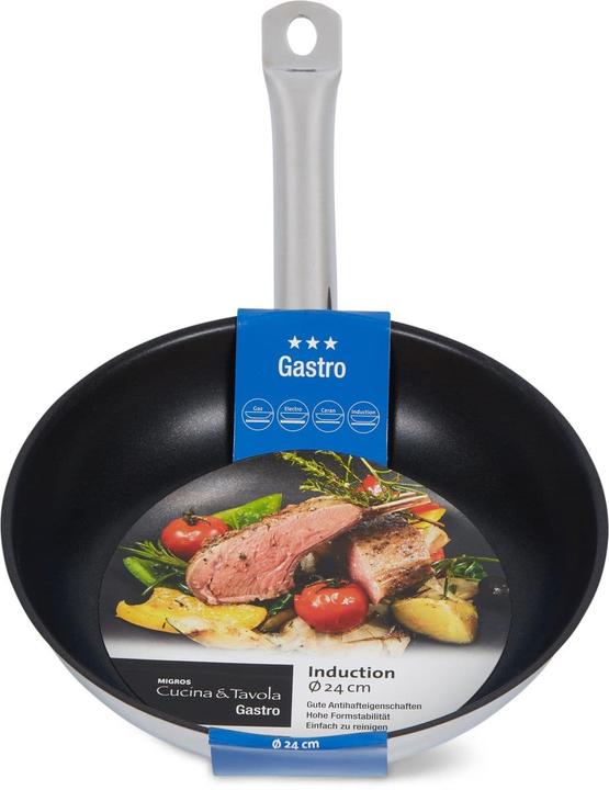 Cucina & Tavola Gastro (24 cm, Bratpfanne, Edelstahl)