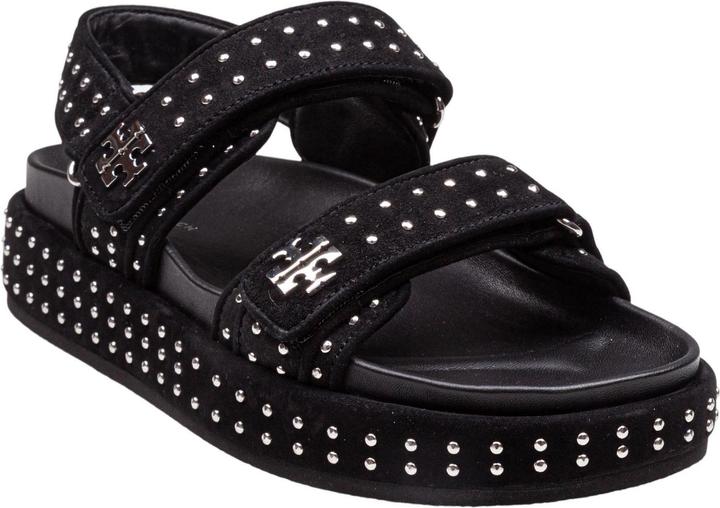Tory Burch kira suede sandal with applied studs