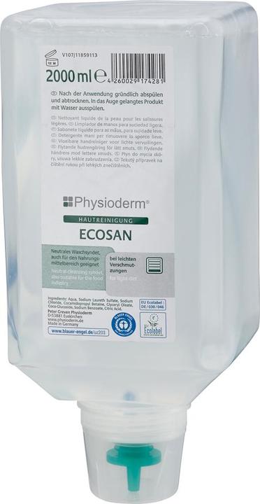 Actual product image PGP Skin cleanser ECOSAN® 2 l Vario bottle for 9000 473 404 light soiling (Liquid soap, 2000 ml)