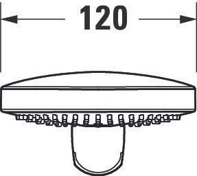 Produktbild Duravit Handbrause 3jet Click! 120 MinusFlow, UV065201 (3 Strahlarten, 9.50 l/min)