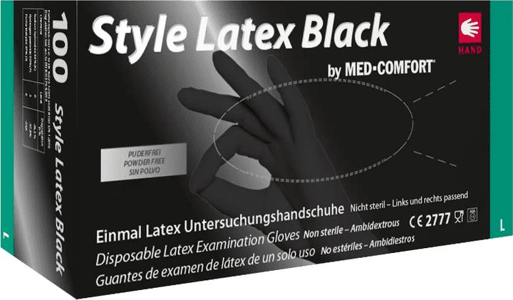Actual product image Med-Comfort Style Handschuhe Puderfrei Schwarz (L)