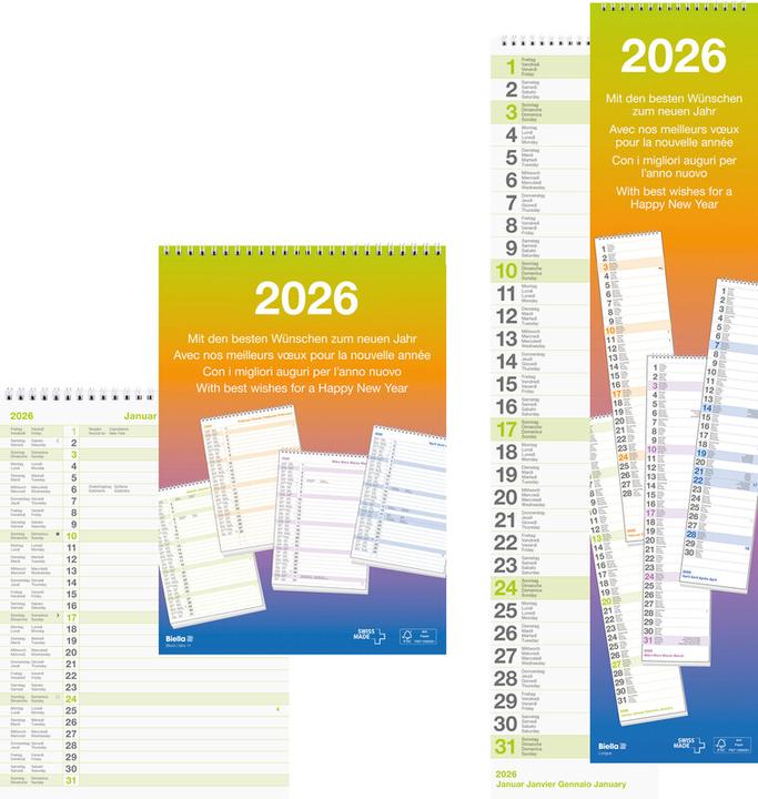 Nutritional values and ingredients Biella Calendari da parete (21 x 29.7 cm, No binding, German, English, Italian, French)