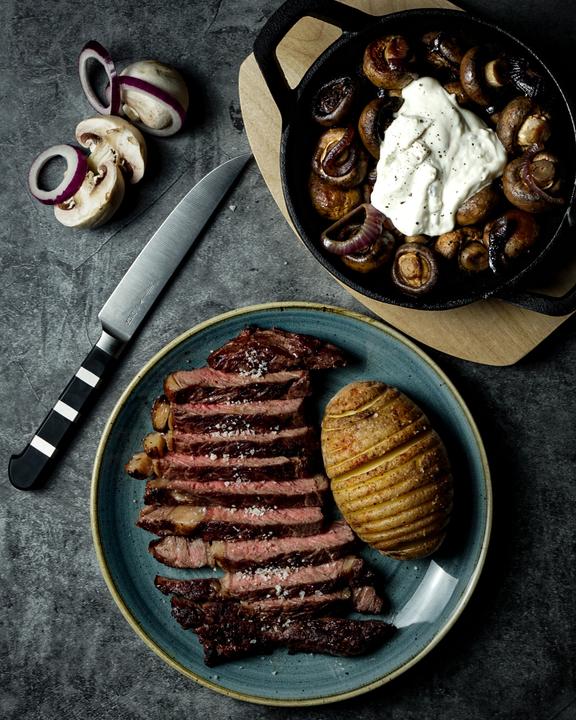 Actual product image F. Dick Steak knife set 1905 (4-piece set, blade length 12 cm, steak cutlery, universal knife, meat knife (1905 Piece, Knife)