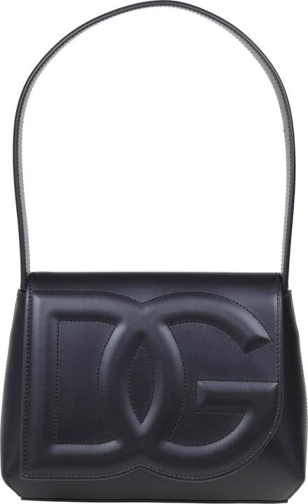 Dolce & Gabbana leather shoulder bag with dg logo