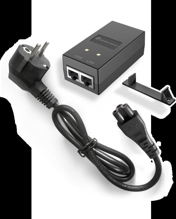 Actual product image Quwireless GP241E - Gigabit Passive PoE Power Supply EU (24 W)