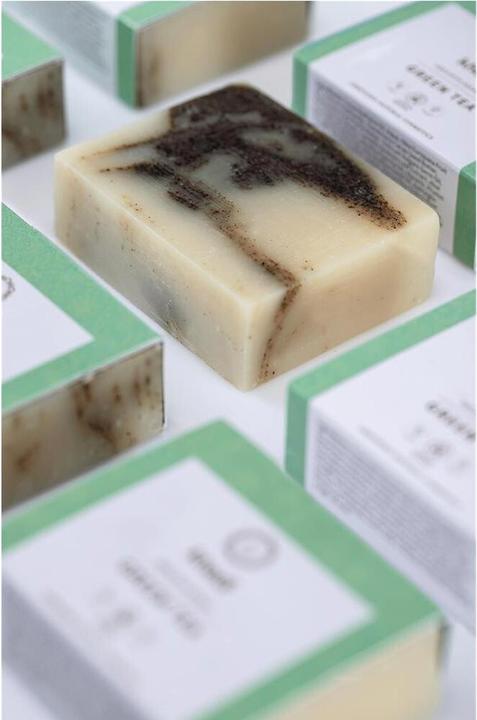 Produktbild Khadi Pflegeseife Green Tea 100 g (Hartseife)