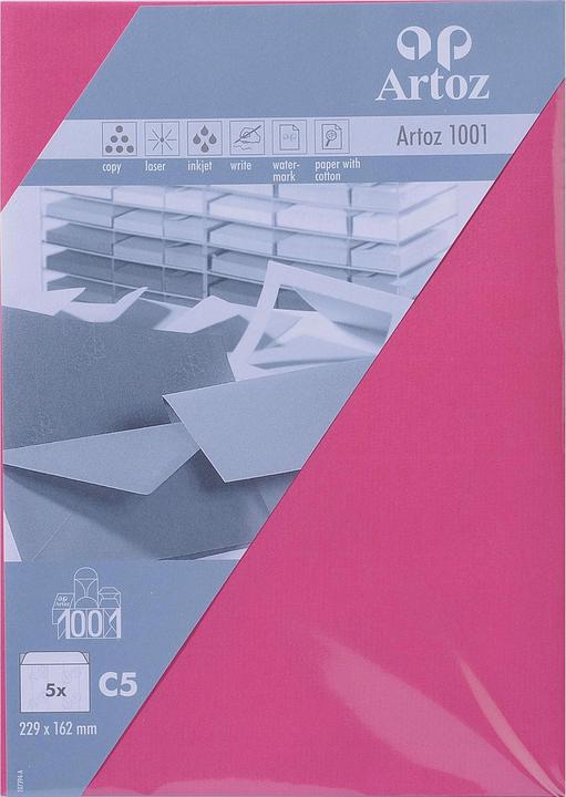 Artoz 1001 Kuverts fuchsia (C5, 5 x)