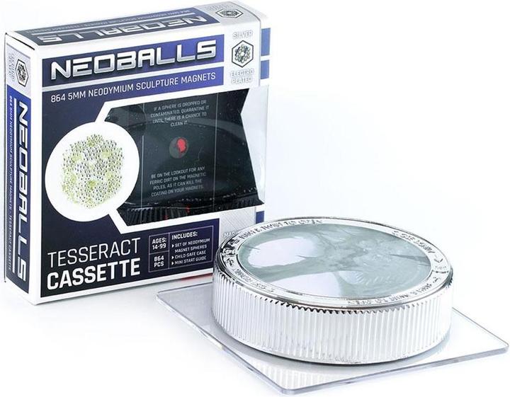 Image du produit Neoballs Magnetkugeln Silber - Cassette Tesseract