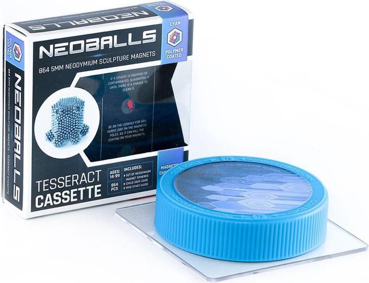 Image du produit Neoballs Sphère aimantée Cyan - Cassette Tesseract
