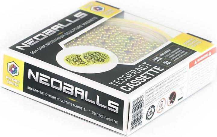 Produktbild Neoballs Kugelmagnete Gelb - Tesserakt-Kassette