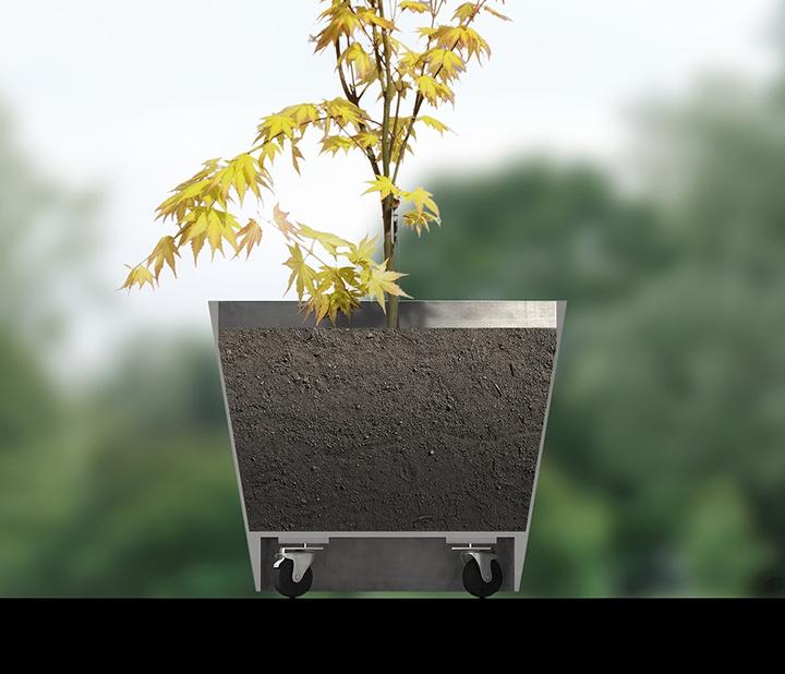 Image du produit Ecopots Amsterdam Wheels (60 cm)