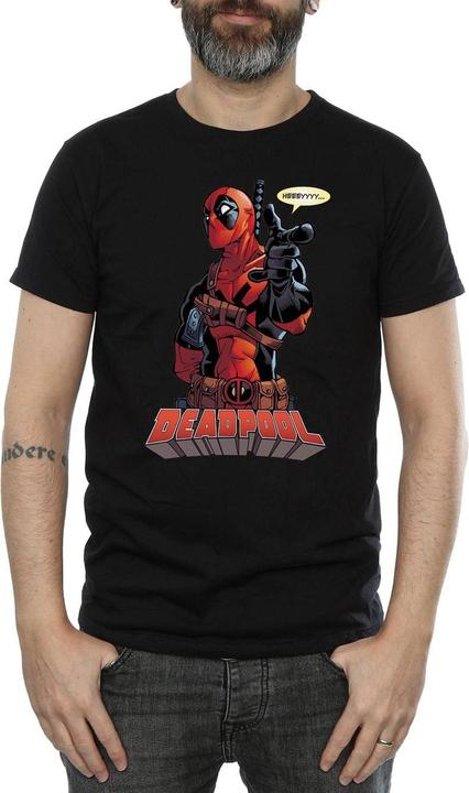 Actual product image Deadpool Mens Hey You Cotton T-Shirt (L)