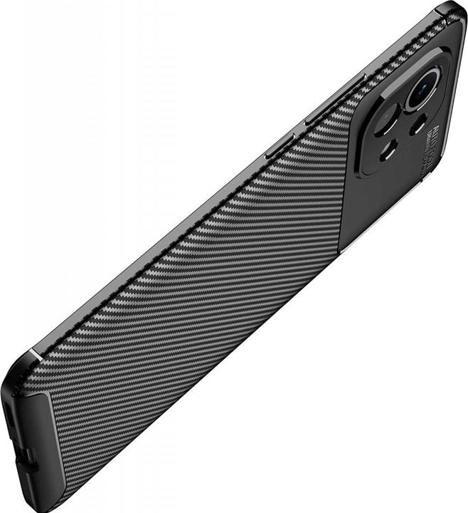 Actual product image Screenguard Xiaomi Mi 11 Hull Carbon Design TPU Case (Xiaomi Mi 11i)