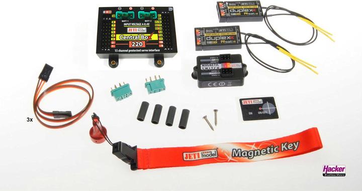 Immagine prodotto Jeti DUPLEX 2.4EX Central Box 220 + 2x Rsat2