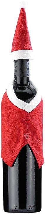 Produktbild Infactory Witziger Flaschenanzug "Weihnachtsmann" im 2er-Set