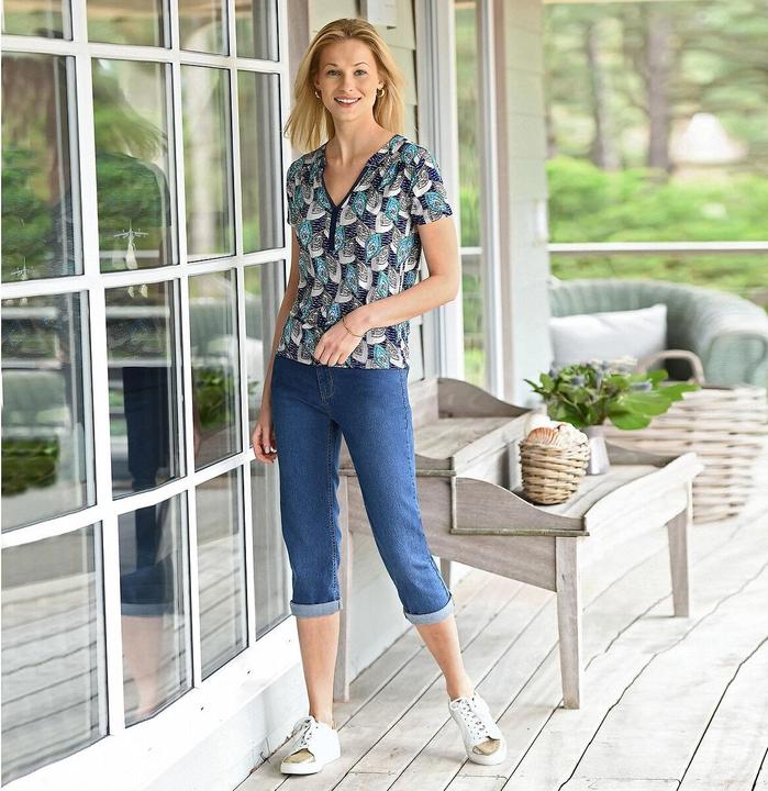 Immagine prodotto Anne Weyburn Jeans 3/4 in denim stretch (34)