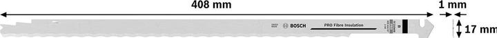 Produktbild Bosch Professional Zubehör PRO Fibre Insulation Tandemsägeblatt, 408 mm, 2-tlg.