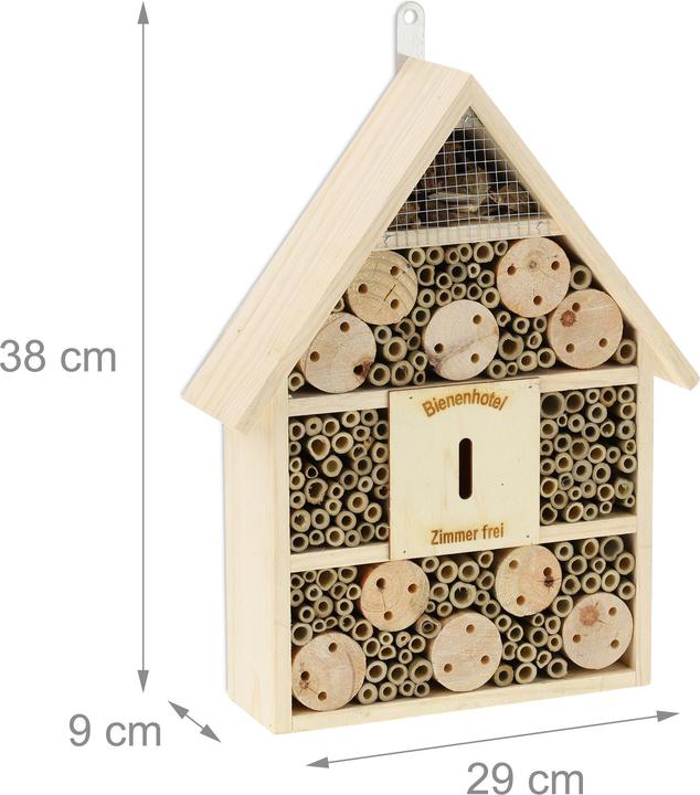 Actual product image Relaxdays Bee hotel (Bee, Wild bees)